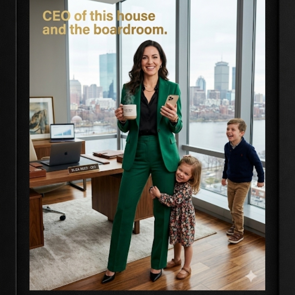 Multitasking Mom In A 8x10 Frame A.I. Art Print